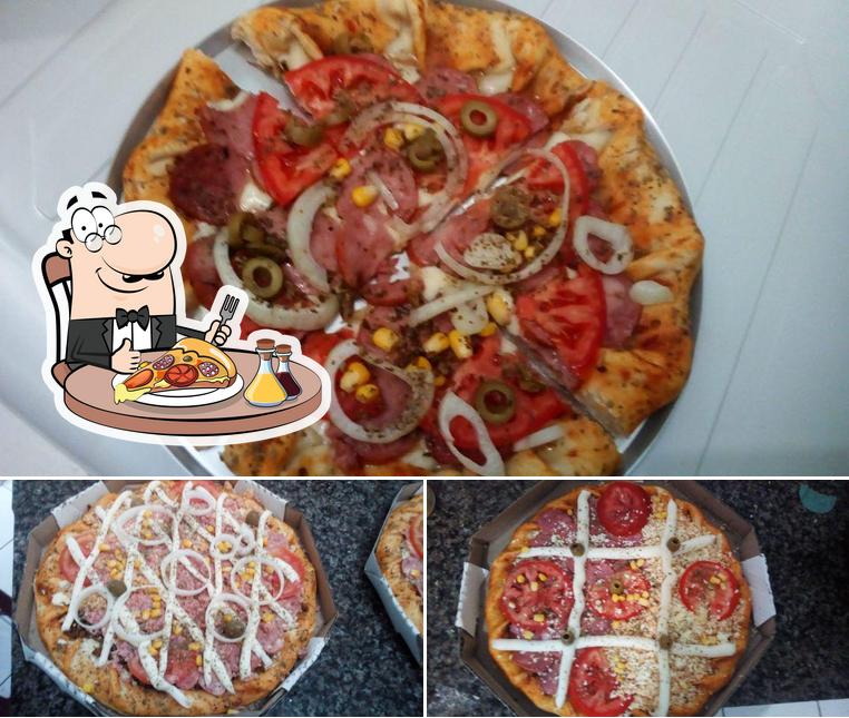 Escolha pizza no N&J Pizzas e Salgados