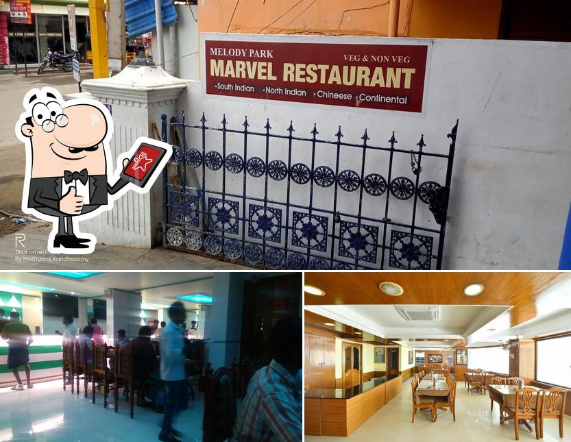 Look at the pic of Marvel Restaurant