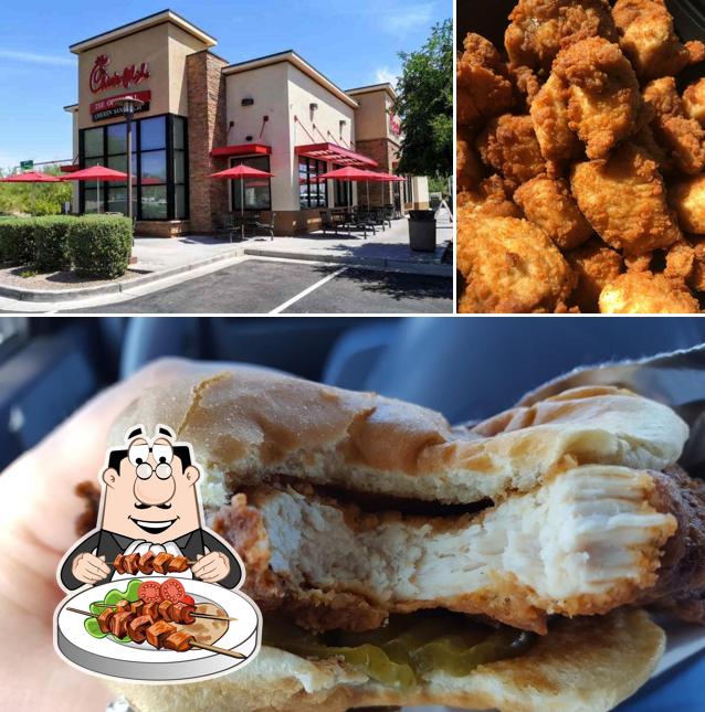 Chick-fil-A is distinguished by food and exterior