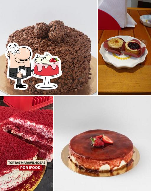 Bolo veludo vermelho em Casa Mari Confeitaria e Cafeteria