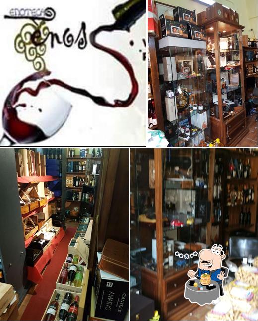 Cibo al Enoteca Enos Trepuzzi –Vini sfusi e Imbottigliati -Grappe -Prodotti tipici - e commerce