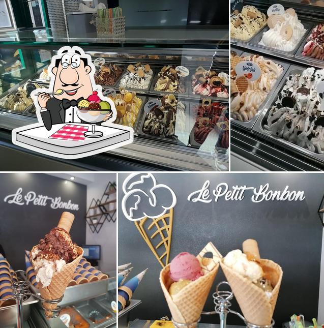 Le Petit Bonbon ice cream serve un'ampia varietà di dessert