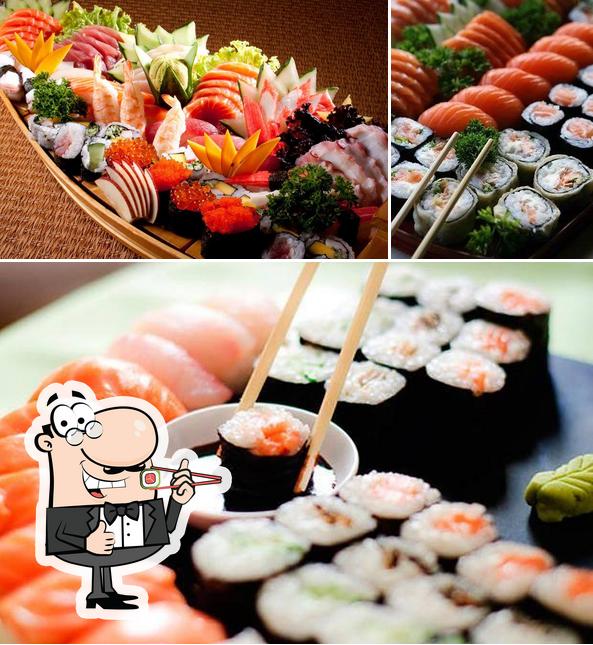 Escolha diferentes opções de sushi