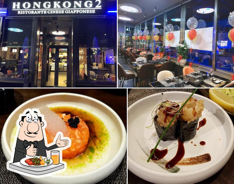 Questa è la immagine che presenta la cibo e interni di Ristorante cinese e giapponese HONG KONG 2