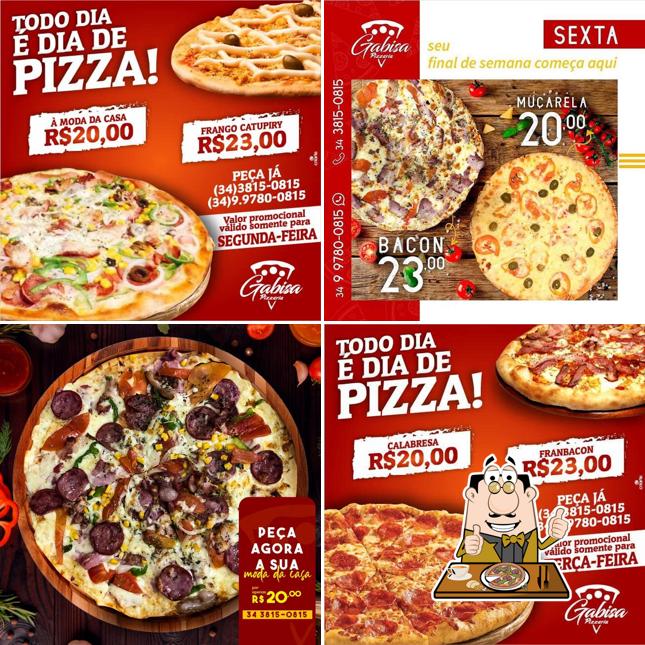 No Gabisa Pizzaria, você pode conseguir pizza