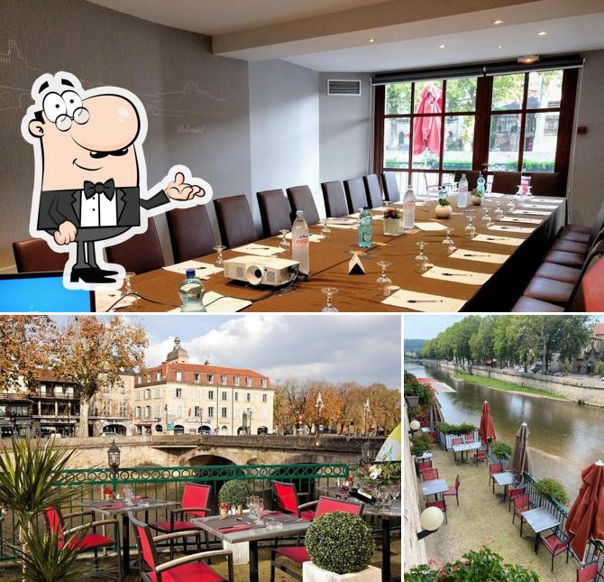 Installez-vous à l'une des tables de Hôtel Restaurant Le Pont D'Or Best western