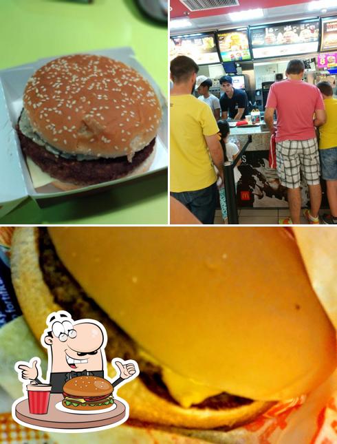 Experimente um hambúrguer no McDonald's