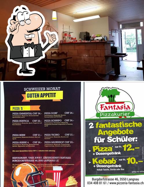 Gli interni di Pizzeria Fantasia Langnau