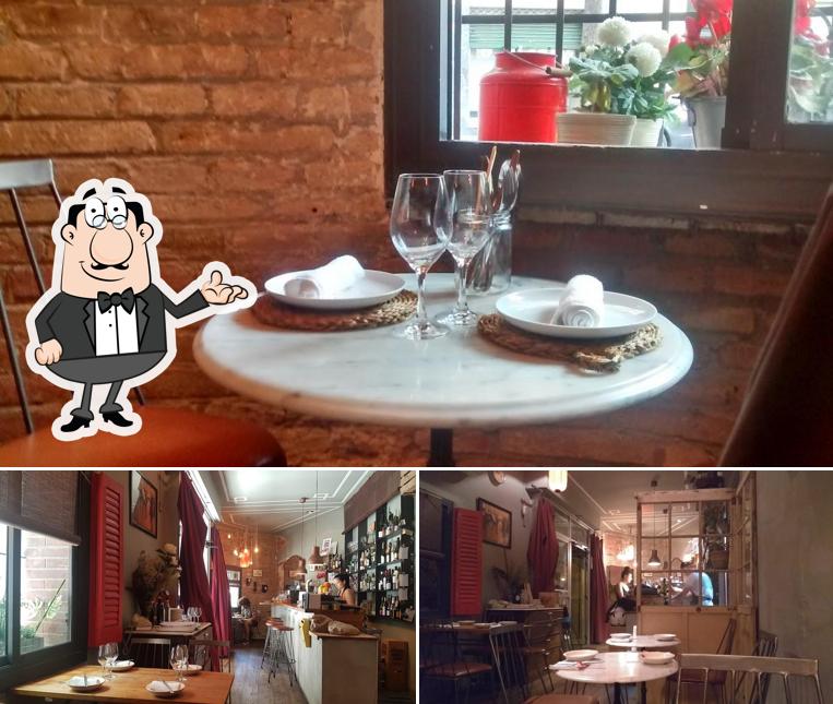 El interior de Casa Xica Restaurant i Bar a vins