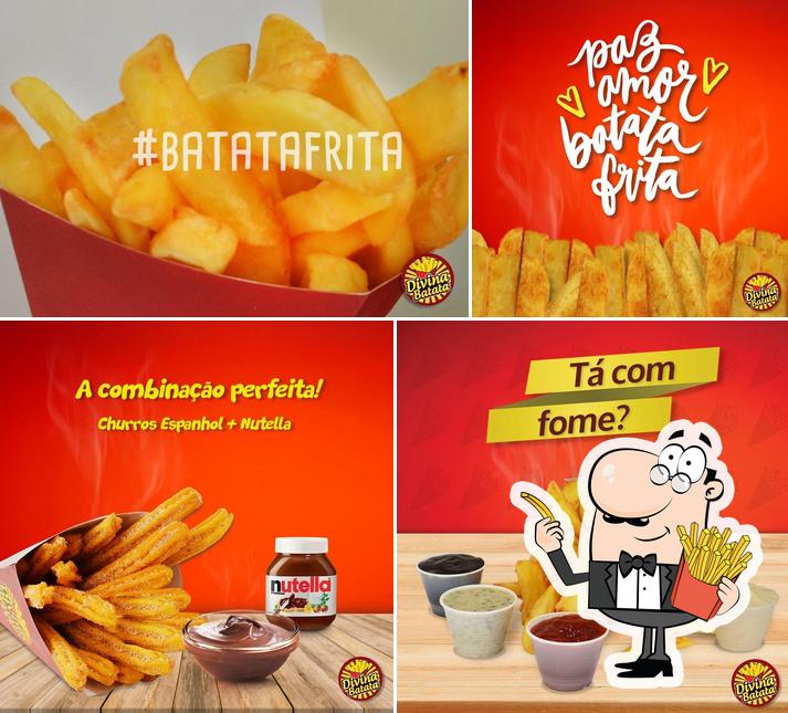 Prove batatas fritas no Divina Batata