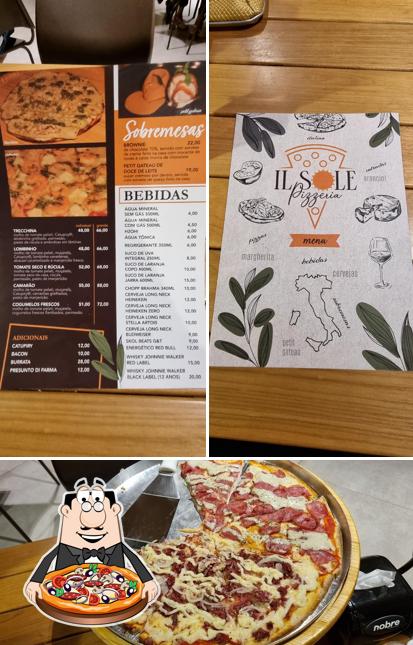 Consiga pizza no IL Sole Pizzaria