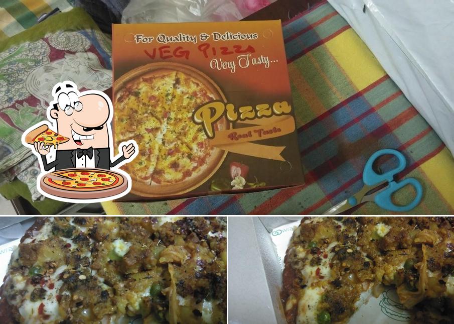 Order various types of pizza