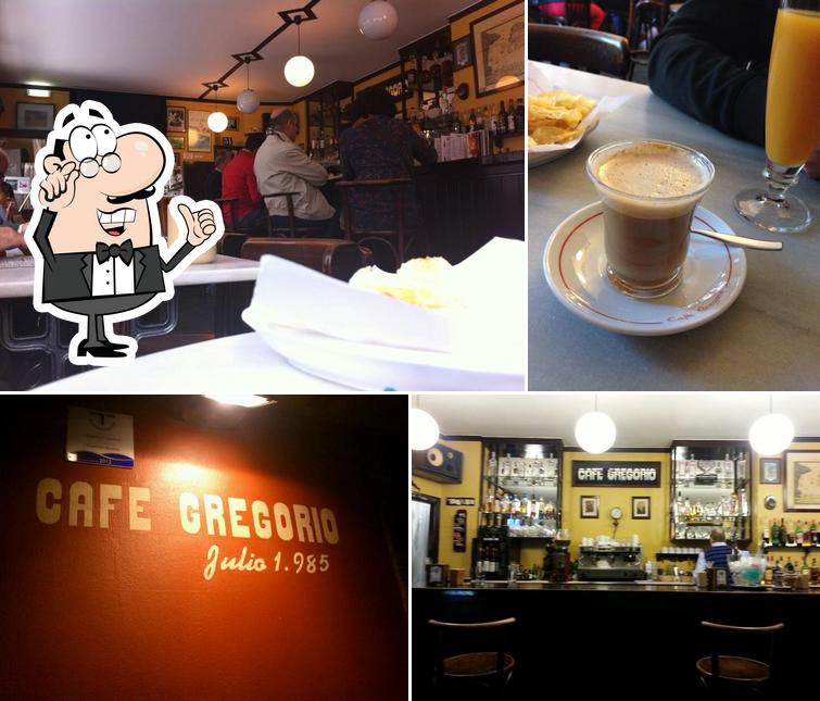 El interior de Café Gregorio