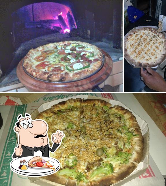 Experimente pizza no Villas Pizzaria