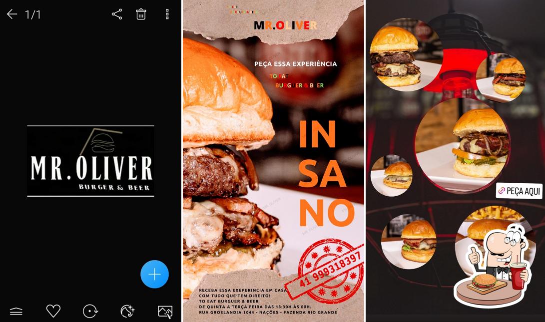 Delicie-se com um hambúrguer no Mr. Oliver To Eat Burger & Beer