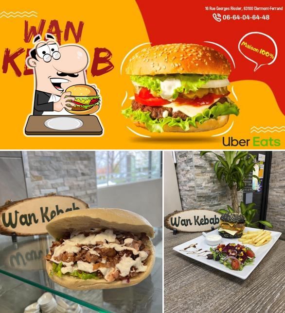Commandez un hamburger à Wan kebab