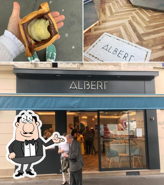 Parmi les différentes choses de la intérieur et la nourriture, une personne peut trouver sur BOULANGERIE ALBERT - NEUILLY