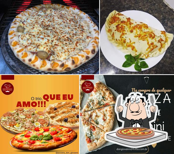 Peça diversos variedades de pizza