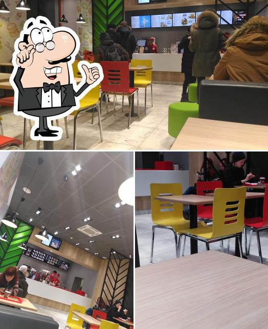 L'intérieur de Happy Burger