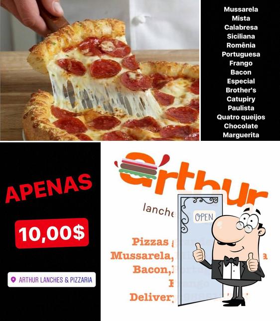 See this pic of Arthur lanches & pizzaria