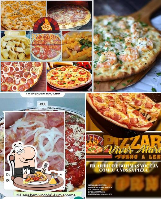 Consiga pizza no Pizzaria maraca