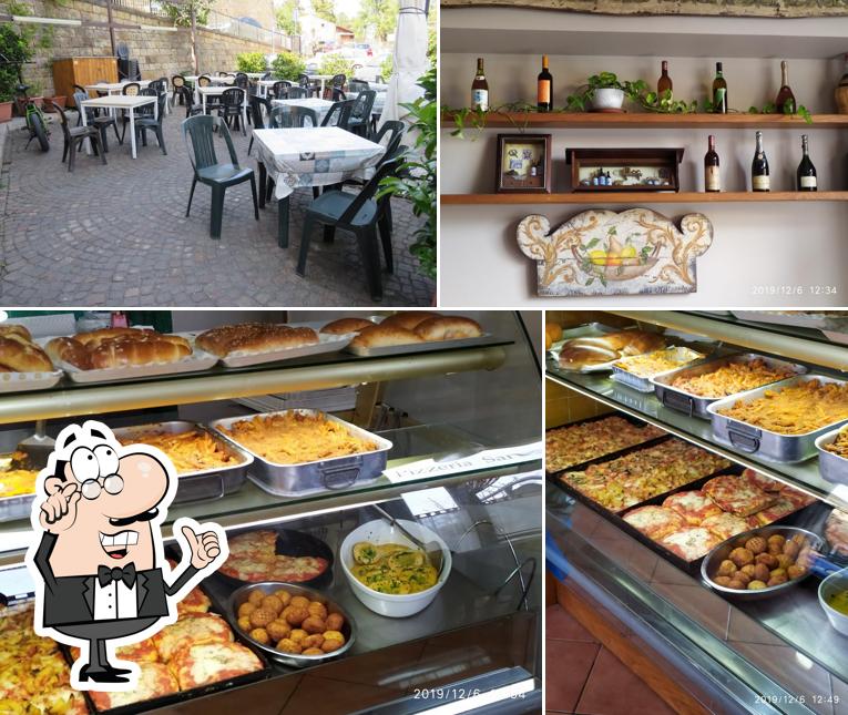 La interni e cibo del ristorante