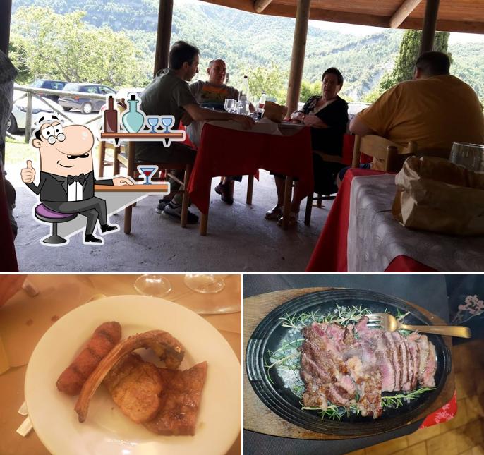 La immagine di interni e cibo da Ristorante Peppe Lu Brri