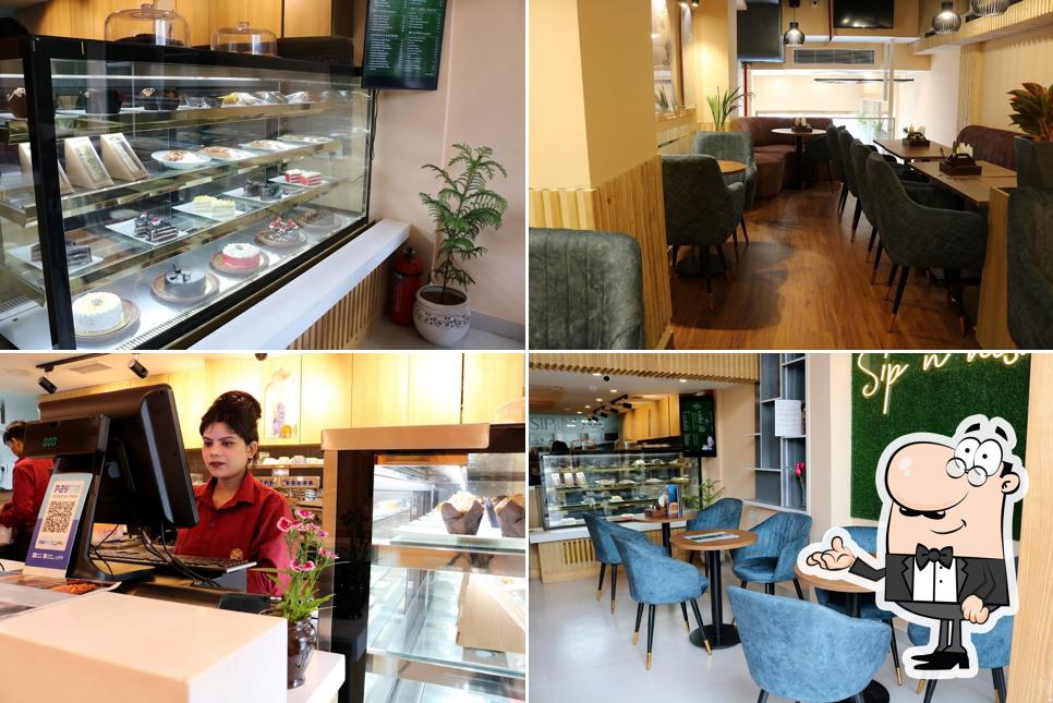 Take a seat at one of the tables at CAFE SIP n NOSH