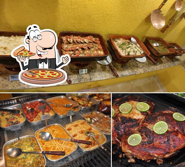 Escolha pizza no Sabor de Minas Restaurante