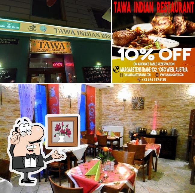 El interior de Tawa Indian Restaurant - Indian Restaurant & Recipe in Vienna Wien