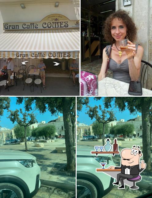 Gli interni di Gran Caffè Comes