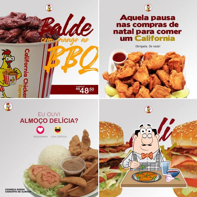 Asas de frango em California Chicken Express