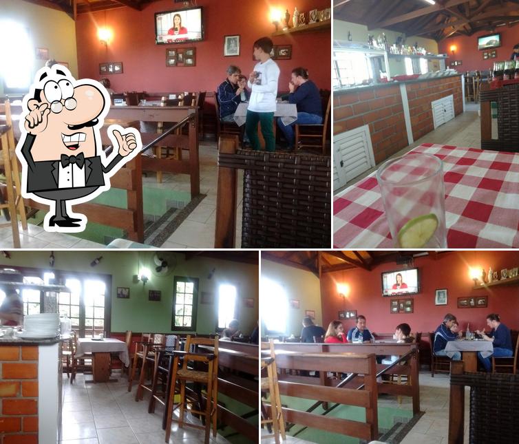 O interior do Cantina Sollare