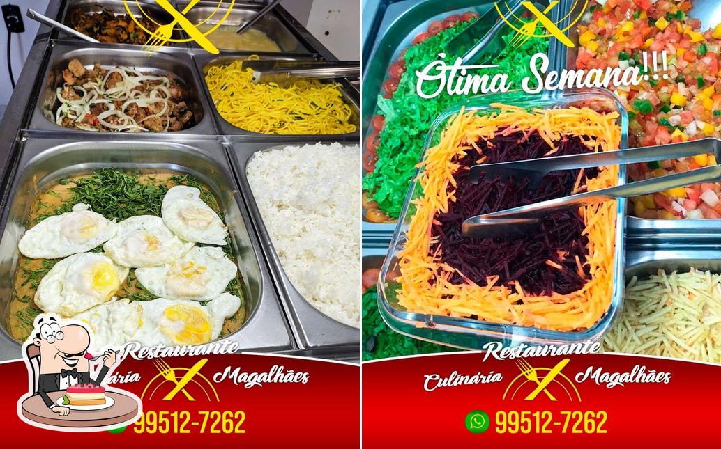 Restaurante Magalhães serve uma variedade de sobremesas