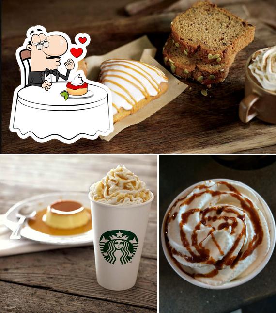 Starbucks sert une variété de desserts