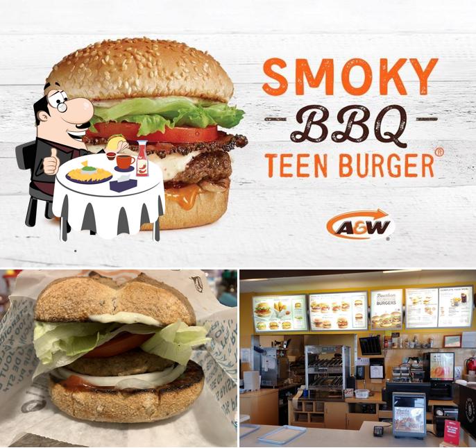 Get a burger at A&W Canada