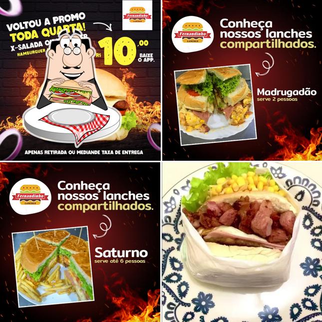 Clube sanduíches em Fernandinho lanches