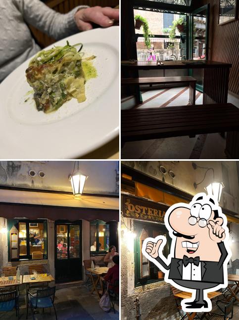 Gli interni di Osteria La Zucca