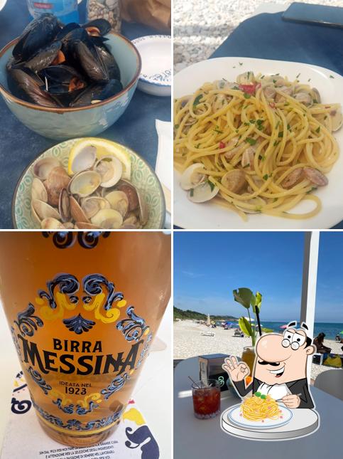 Spaghetti alla carbonara al Playa Malachite