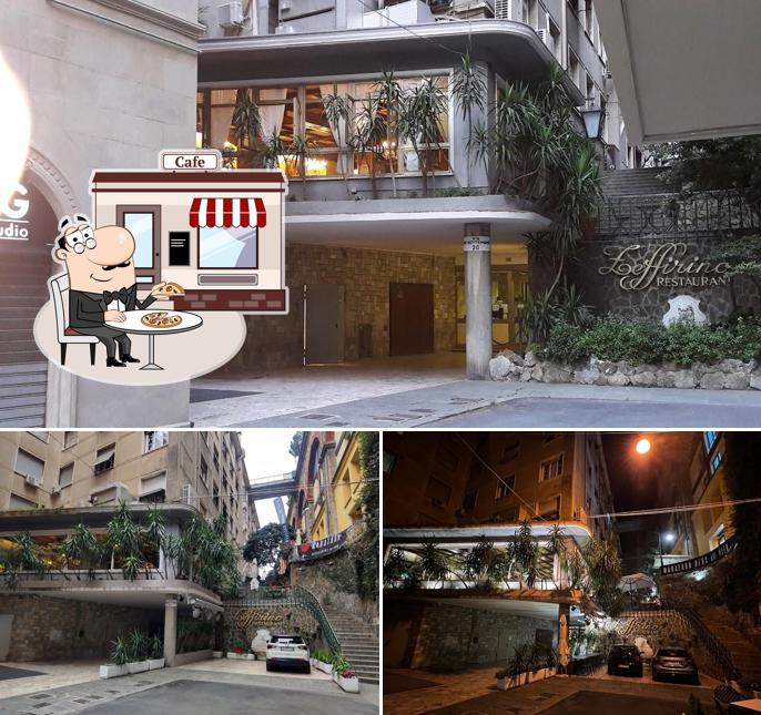 Goditi la vista dall'area esterna di Zeffirino Genova