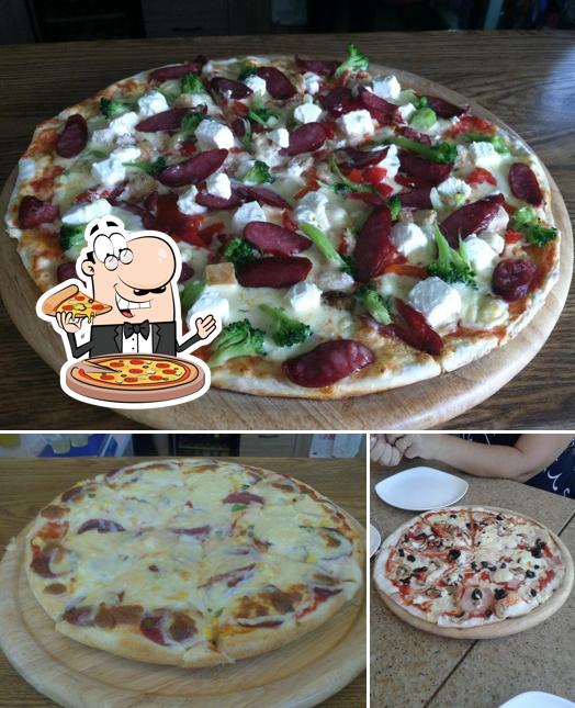 Elige una pizza en Andy's Pizza