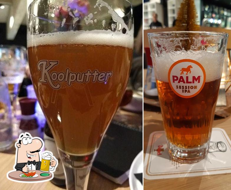 Vous pouvez prendre une pinte de bière blonde ou brune