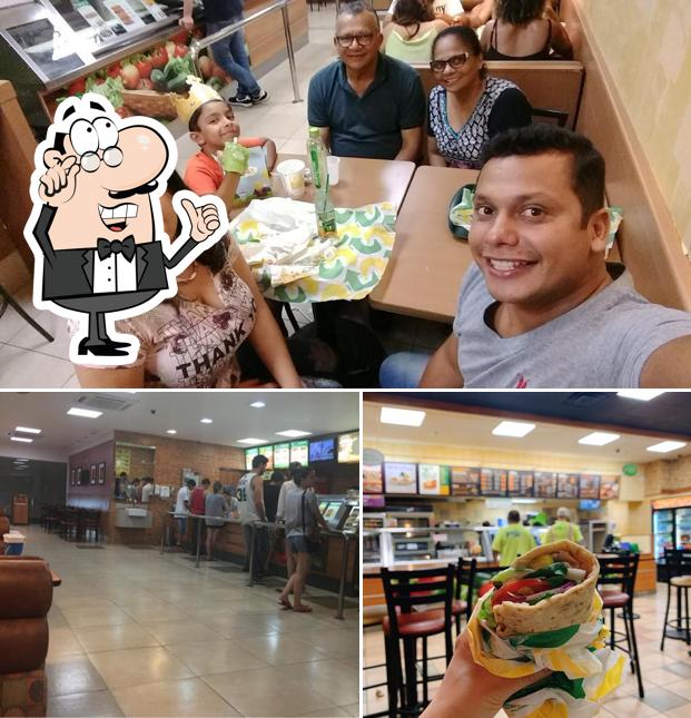 O interior do Subway