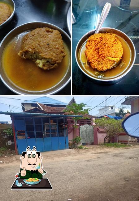 This is the picture showing food and exterior at Venkateswara Tea stall (Pure Vegetarian)