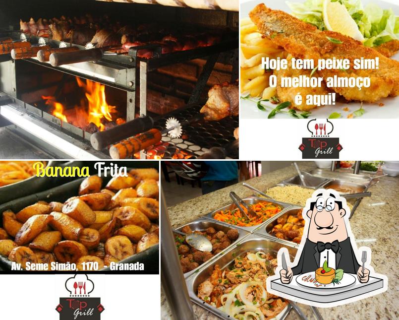 Comida em Top Grill