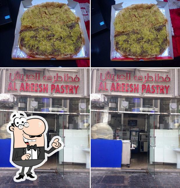 The image of exterior and food at Al Arish Pastry