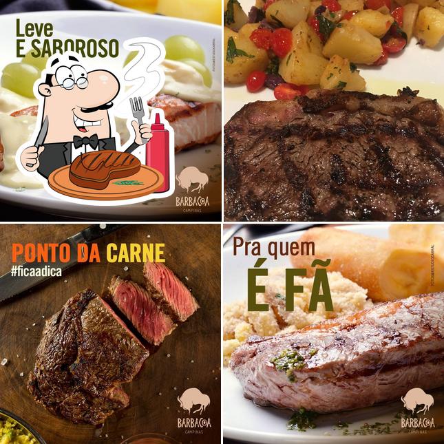 Dê uma olhada na seleção de pratos de carne