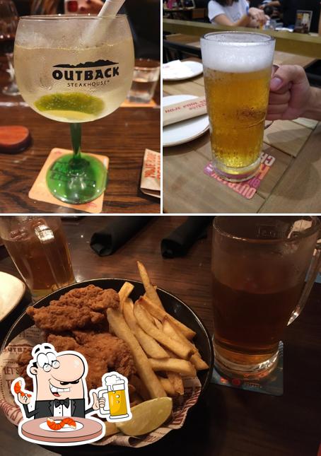 Restaurante Outback Steakhouse fornece uma opção de cervejas