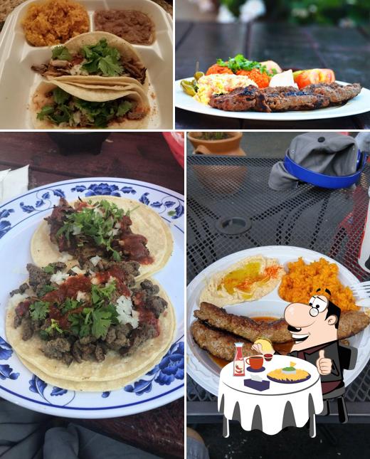 Order one of the burgers served at La Bonanza Authentic Mexican Food