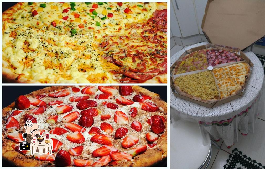 Comida em Impacto da Pizza delivery